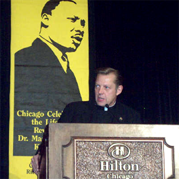 Senior Pastor Pfleger speaks at the Annual Chicago Celebration of the Life of Martin Luther King, Jr. 
