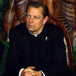 Portrait of Rev Pfleger at St. Sabina 449px by 480px