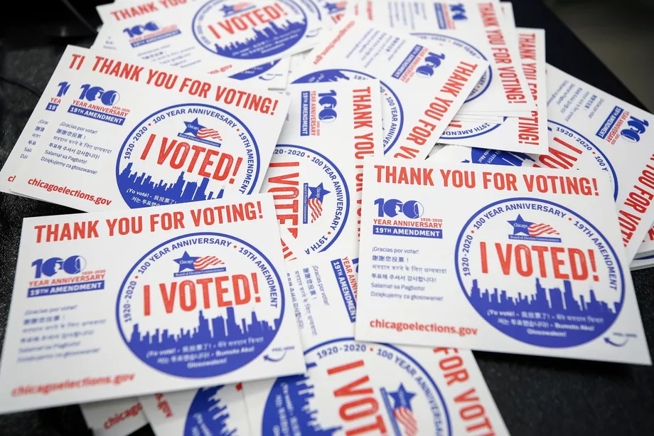 I Voted (Kamil Krzaczynski/AFP via Getty Images))
