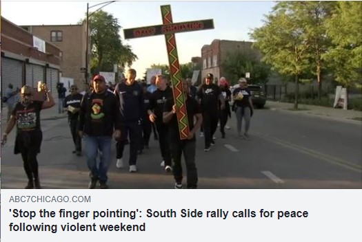 ABC 7 Chicago (WLS TV) : 'Stop the finger pointing': South Side rally calls for peace following violent weekend