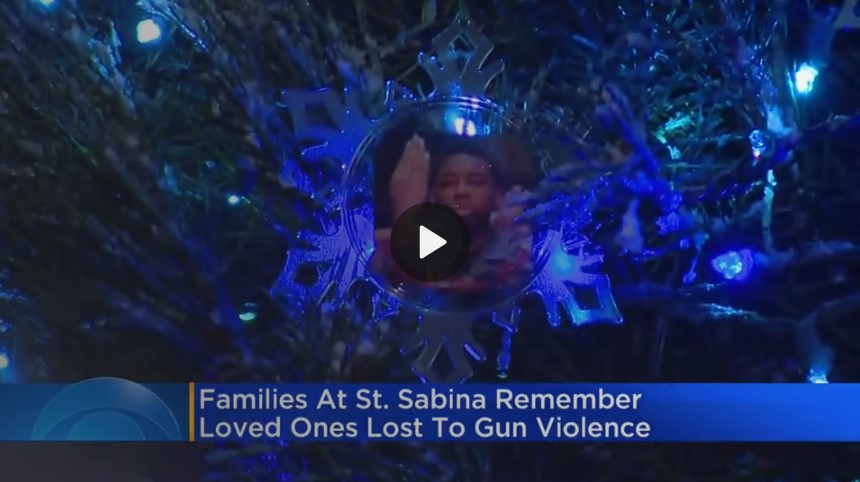CBS Chicago News: Tree of Love at St. Sabina honors victims of gun violence