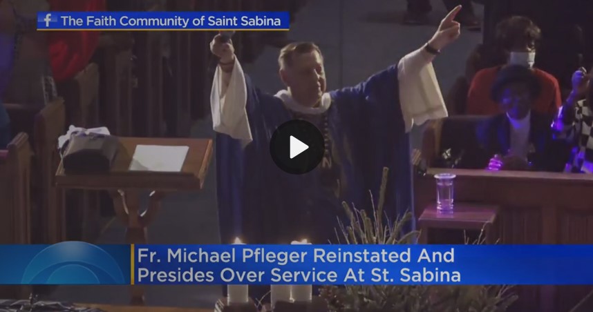 CBS Chicago News: Father Michael Pfleger returns to pulpit at St. Sabina Church