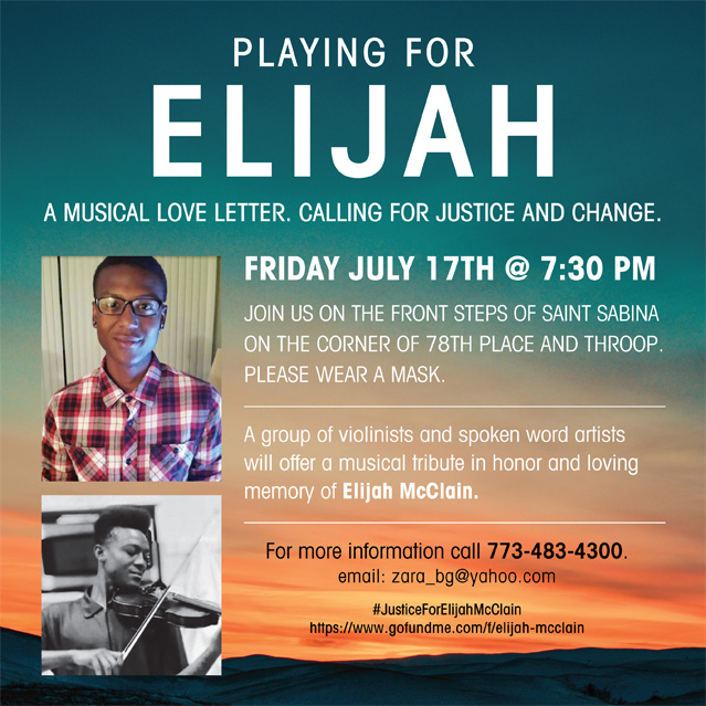 Playing for Elijah - A Musical Love Letter - Violinists at Saint Sabina - July 17, 2020