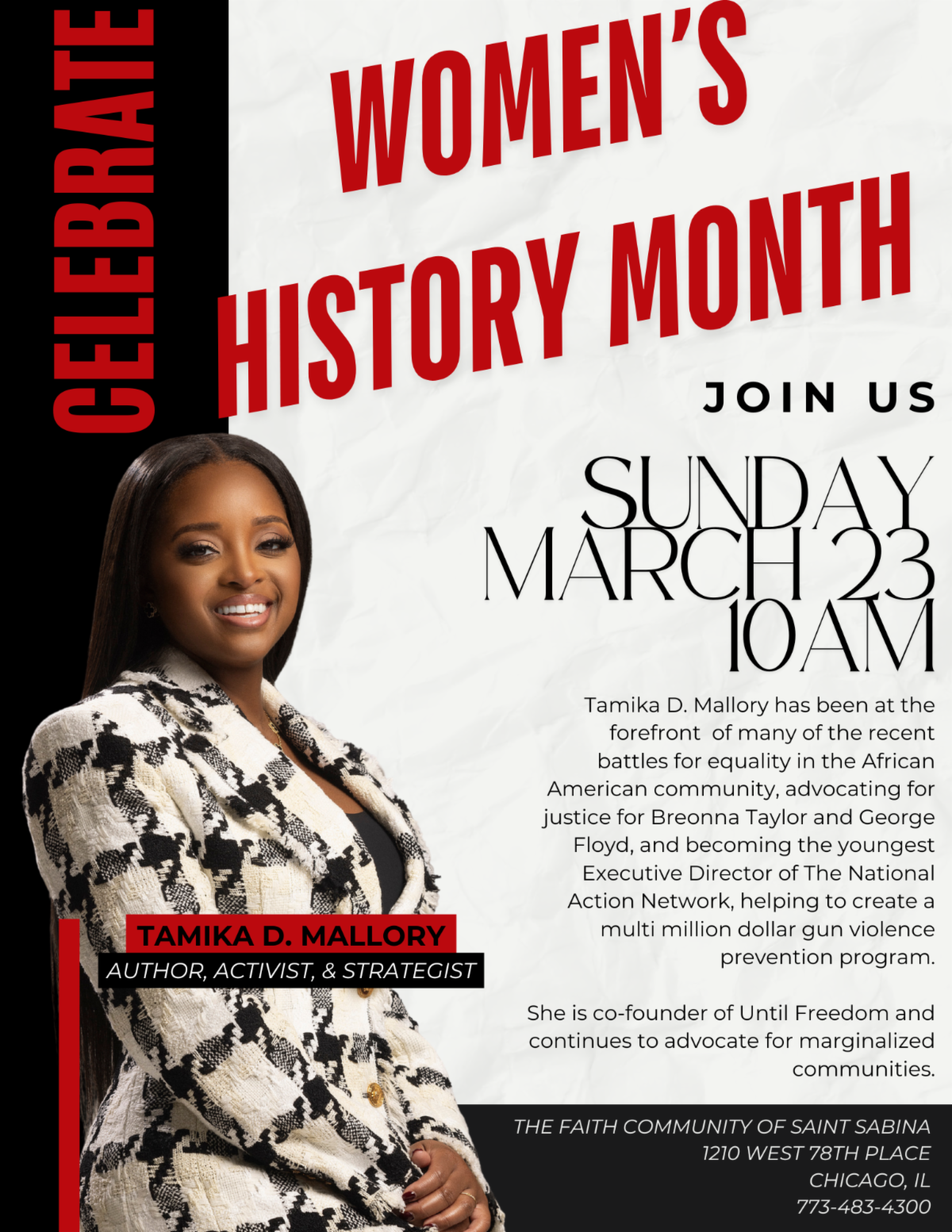 Celebrate Women's History Month with Tamika Mallory